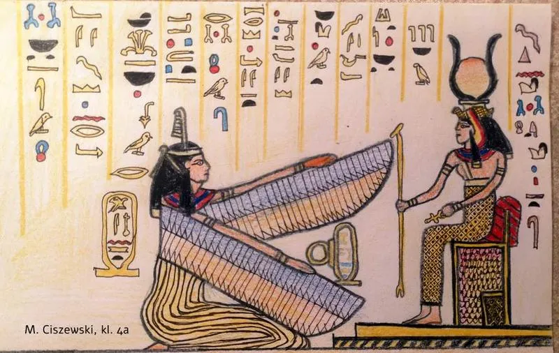 Techniki rysunku w starożytnym Egipcie